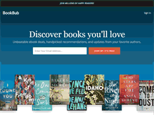 Tablet Screenshot of bookbub.com
